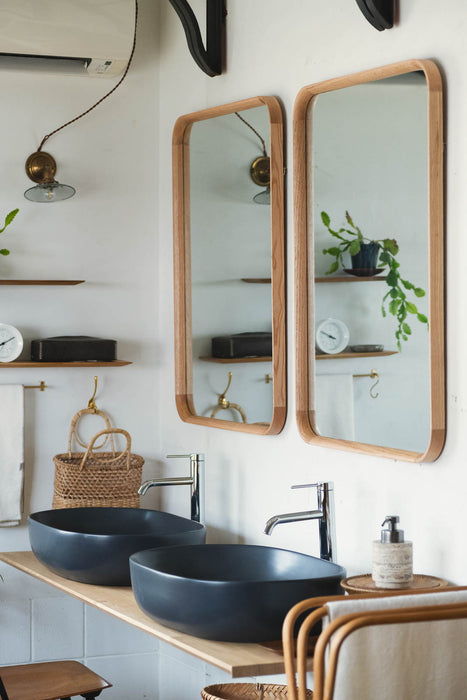 Oak frame ミラー Square S