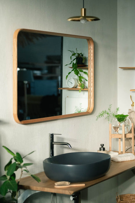 Oak frame Square S mirror