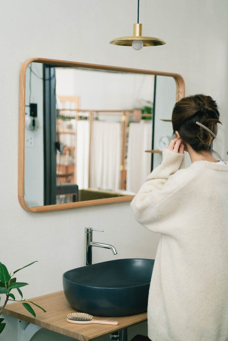 Oak frame Square S mirror