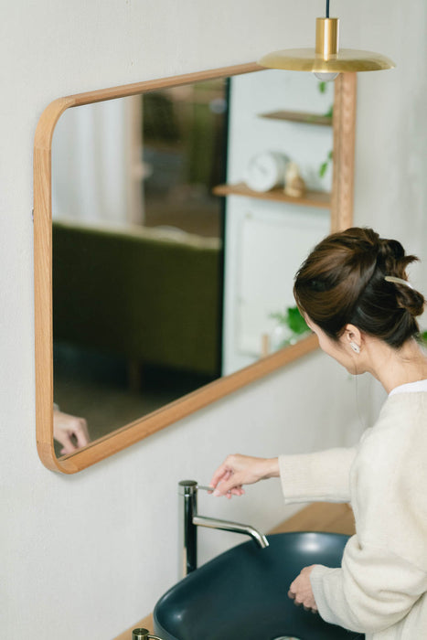 Oak frame Square S mirror