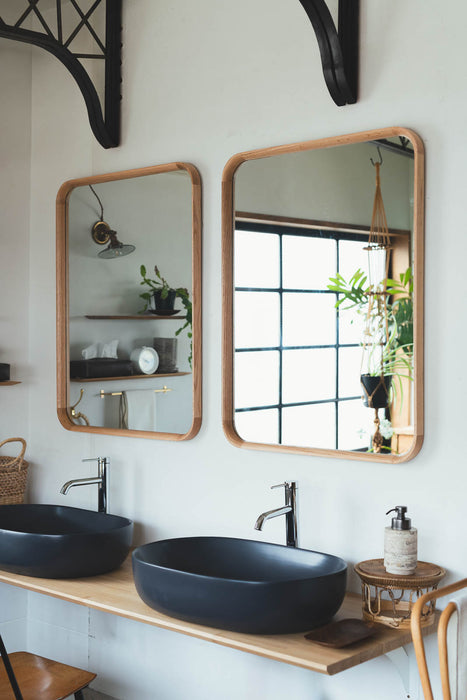 Oak frame Square S mirror