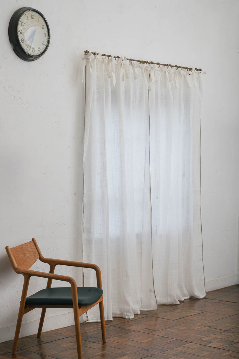 ANTRY Linenボイル リボンカーテン 140×200 2枚セット Linenボイル リボンカーテン 140×200 — ANTRY USE ONLY GENUINE