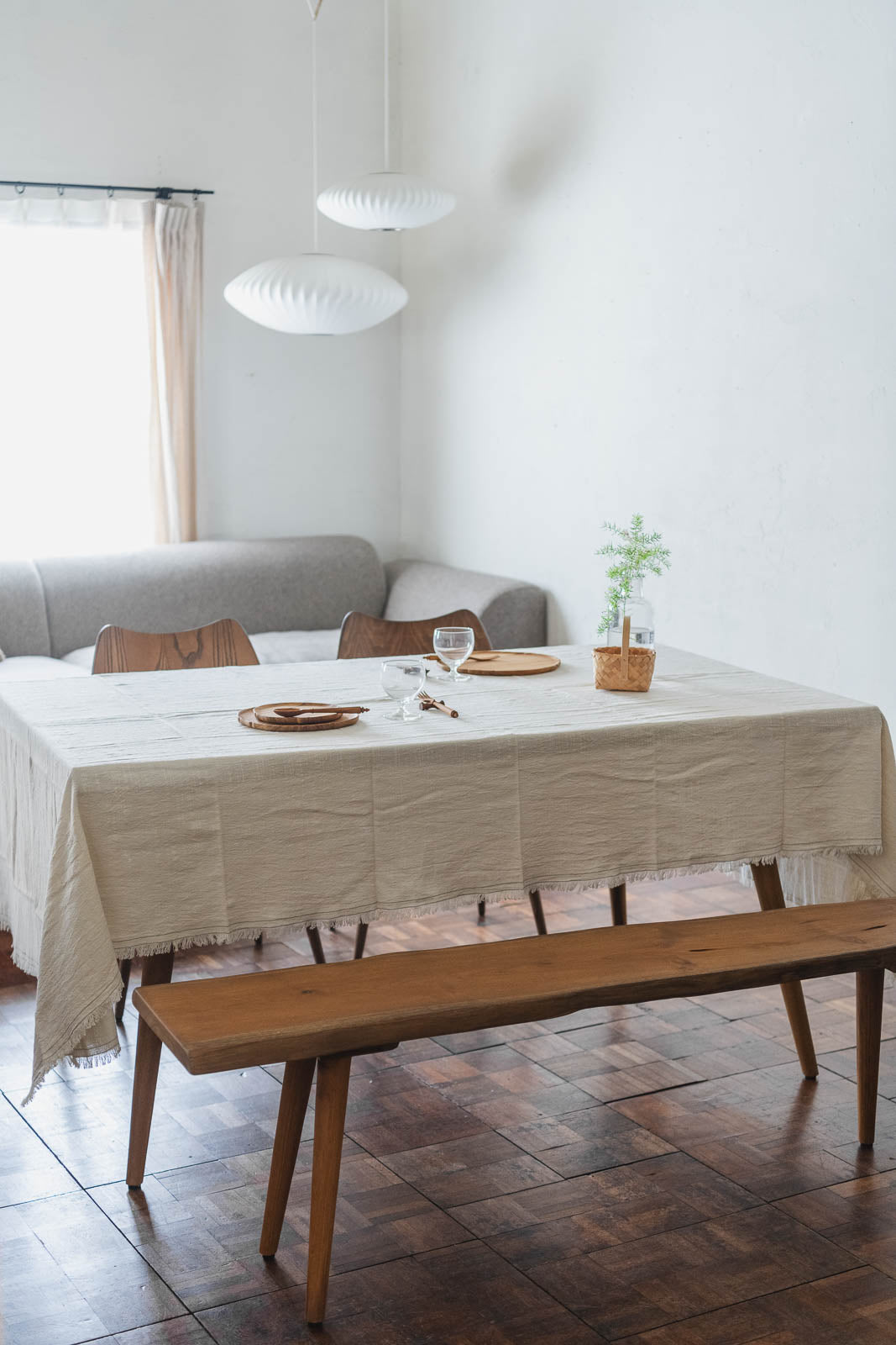 ステッチ マルチクロス 150×240｜コットン100%のナチュラルクロス