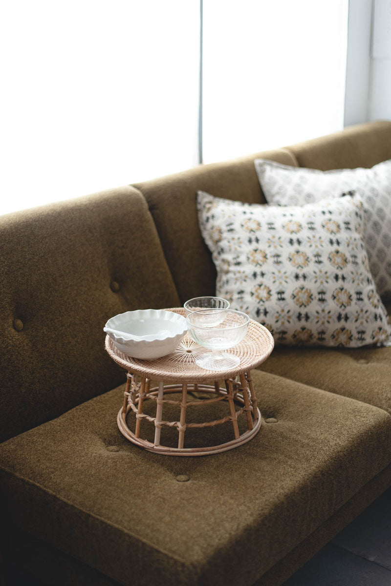 ラタンバンブー カントーク sunflower｜ラタン×竹の手編みかご｜amuco