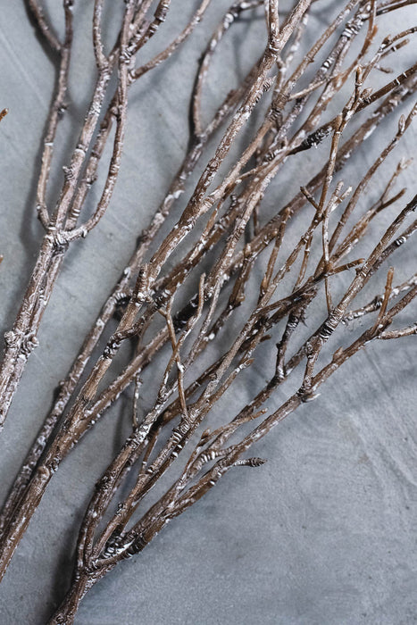 バーチブランチ 100cm ブラウン/ホワイト 2本セット