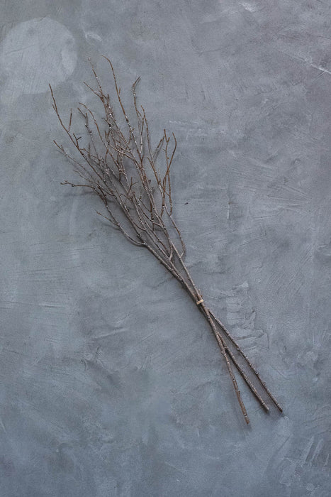 バーチブランチ 75cm ブラウン/ホワイト 3本セット