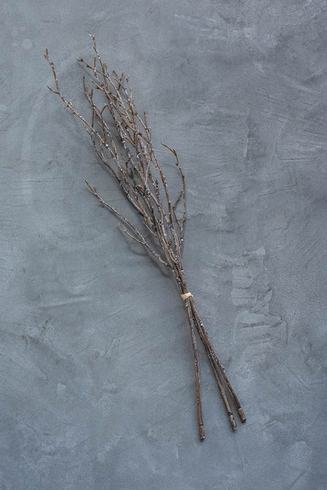 バーチブランチ 54cm ブラウン/ホワイト 3本セット