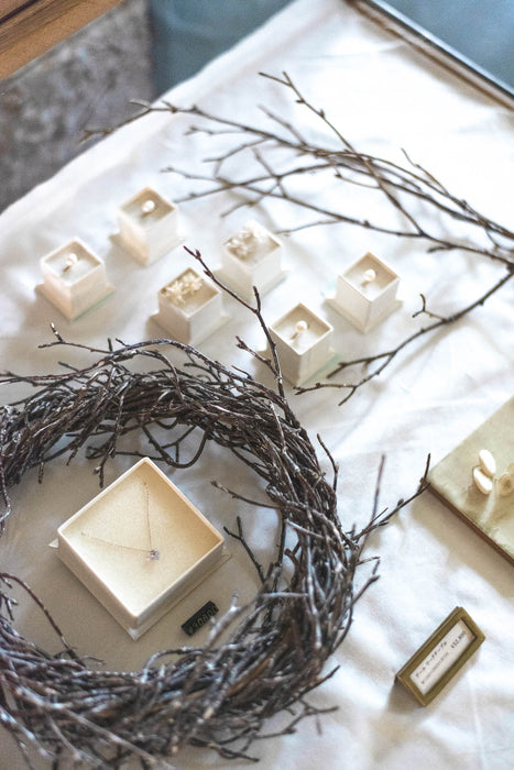 バーチツイッグリース φ23cm ブラウン/ホワイト