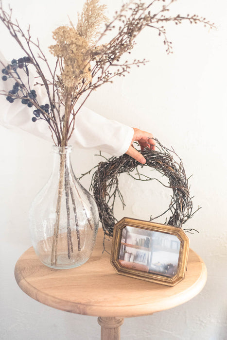 バーチツイッグリース φ23cm ブラウン/ホワイト