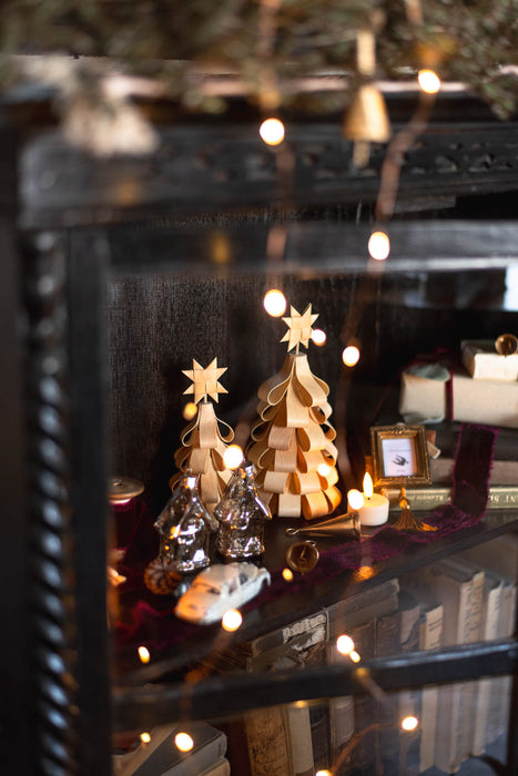 Snokka tree set｜小さな木製ツリーで心くすぐる冬の飾り