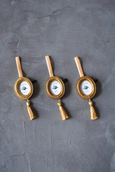 Resin hanging mini frame Oval | ミニフレームオーナメント 3個セット