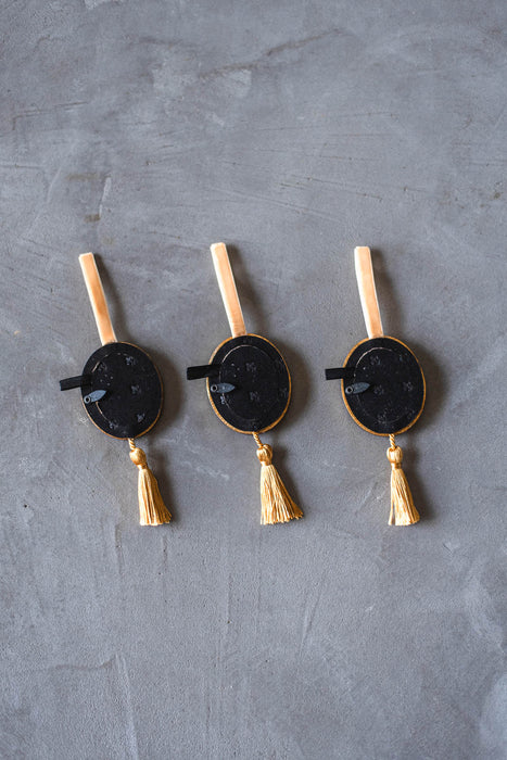 Resin hanging mini frame Oval | ミニフレームオーナメント 3個セット