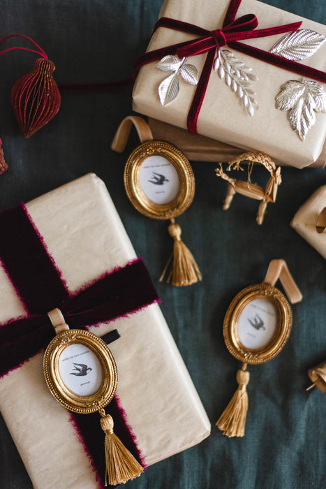 Resin hanging mini frame Oval | ミニフレームオーナメント 3個セット