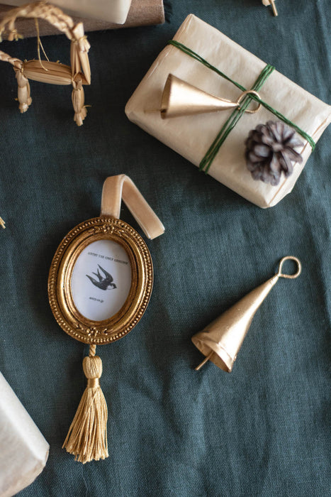 Resin hanging mini frame Oval | ミニフレームオーナメント 3個セット