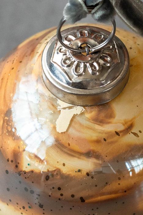 No.62 Marble 8cm | ガラスオーナメント 6個セット