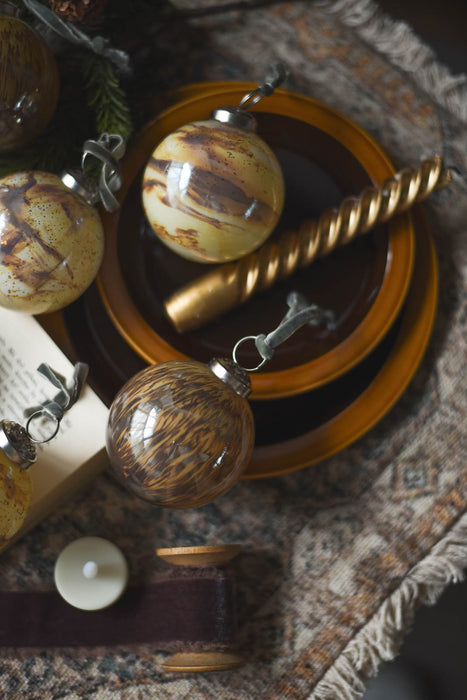 No.62 Marble 8cm | ガラスオーナメント 6個セット