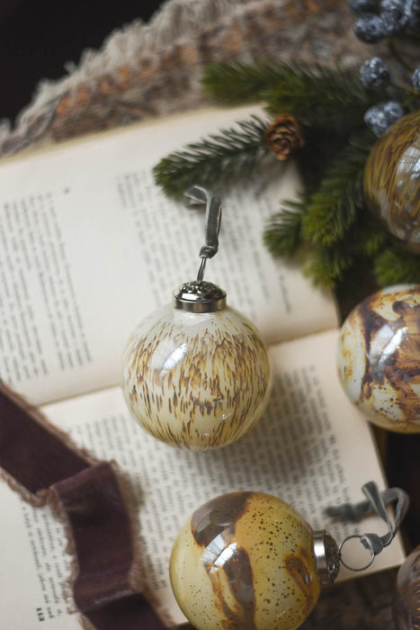 No.62 Marble 8cm | ガラスオーナメント 6個セット