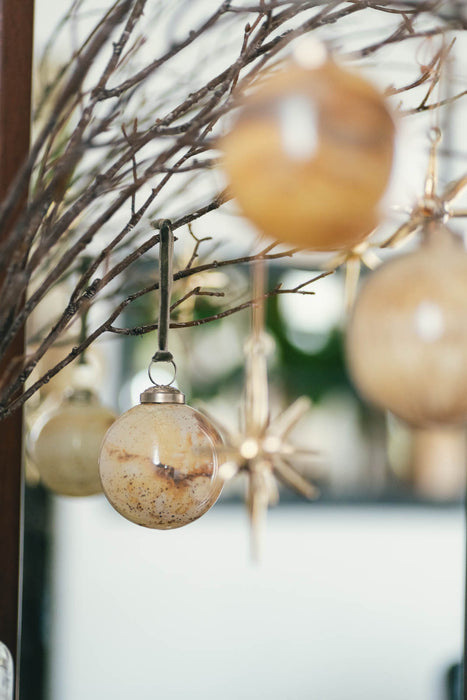 No.62 Marble 8cm | ガラスオーナメント 6個セット