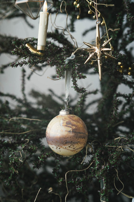 No.62 Marble 8cm | ガラスオーナメント 6個セット