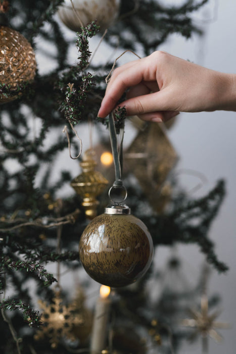 No.62 Marble 8cm | ガラスオーナメント 6個セット