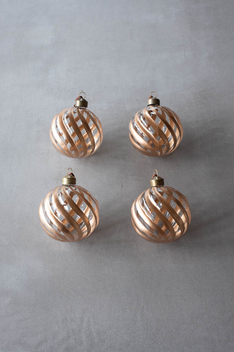 No.63 Neri 8cm | ガラスオーナメント 4個セット