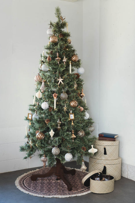 PAPIER winter sand H8-10cm | ペーパーオーナメント 6個入り