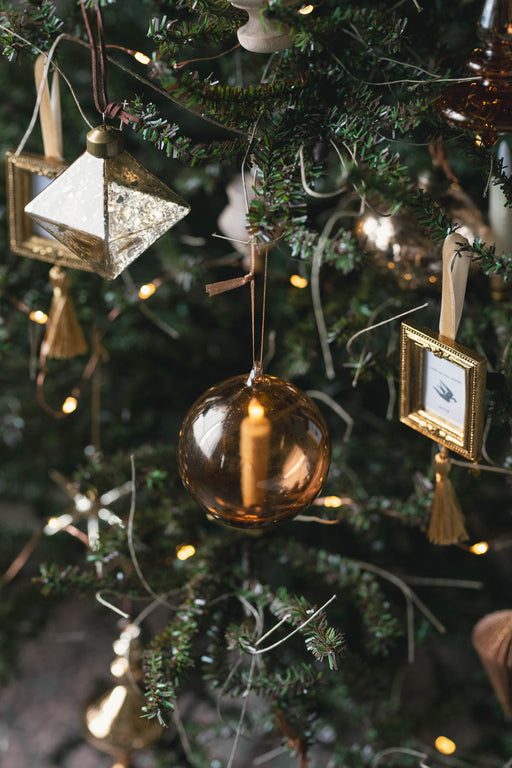 Ginger Ball ガラスオーナメント – ジンジャーオレンジの