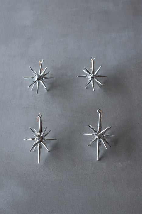 No.74 Starra Silver | ガラスオーナメント 4個入り
