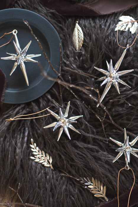 No.74 Starra Silver | ガラスオーナメント 4個入り