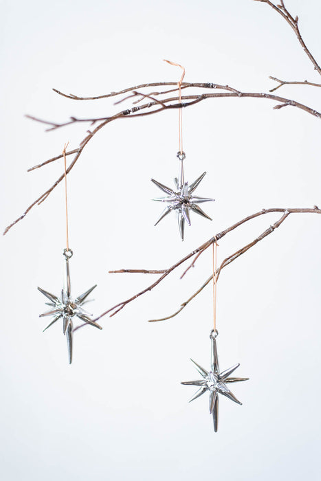 No.74 Starra Silver | ガラスオーナメント 4個入り