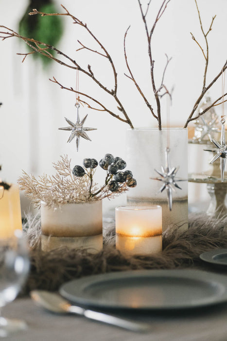 No.74 Starra Silver | ガラスオーナメント 4個入り