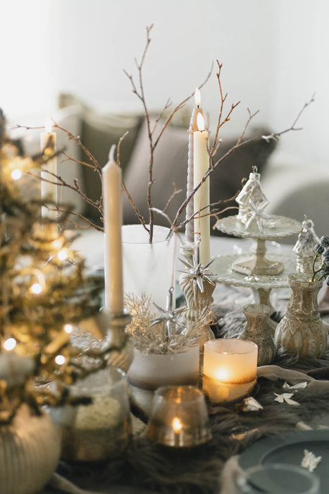 No.74 Starra Silver | ガラスオーナメント 4個入り