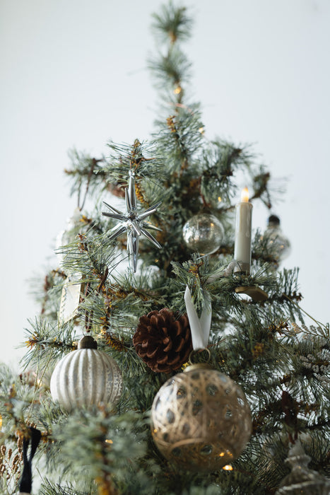 No.74 Starra Silver | Glass Ornaments (4 pieces) 