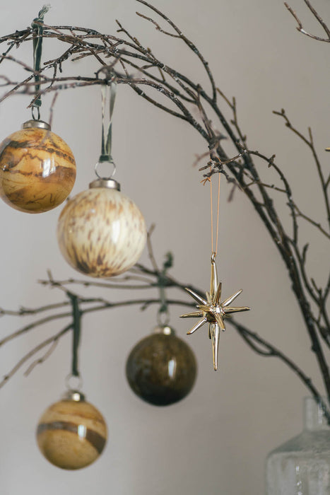 No.75 Starra Gold | ガラスオーナメント 4個入り