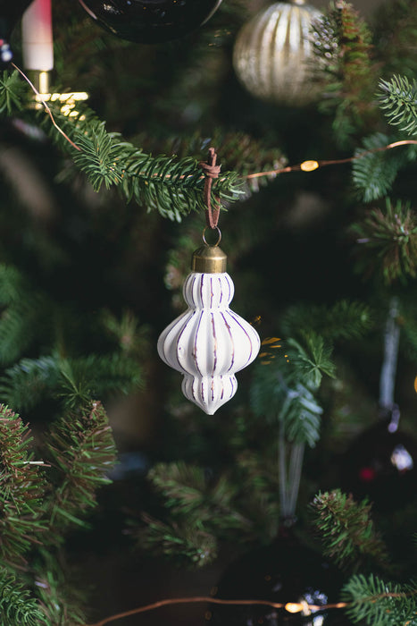 Arabica Middy Gold ガラスオーナメント 4個セット – マット