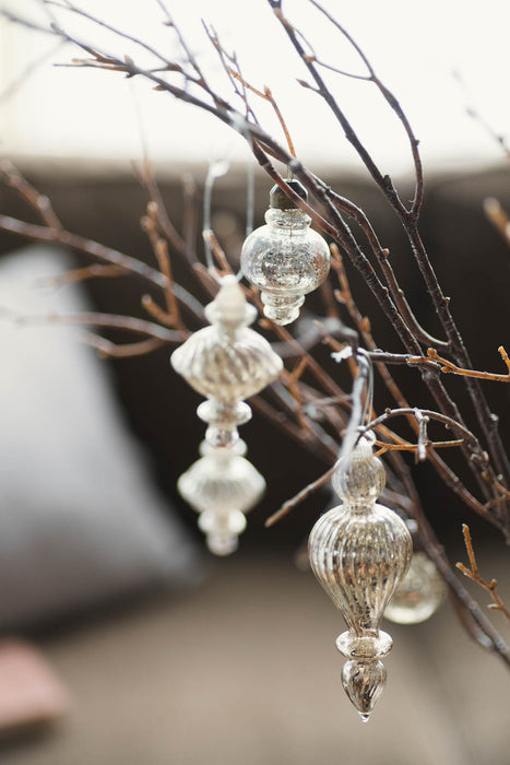 No.77 Silver Assort | ガラスオーナメント 17個セット