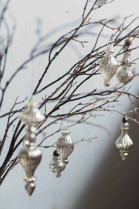 No.77 Silver Assort | ガラスオーナメント 17個セット