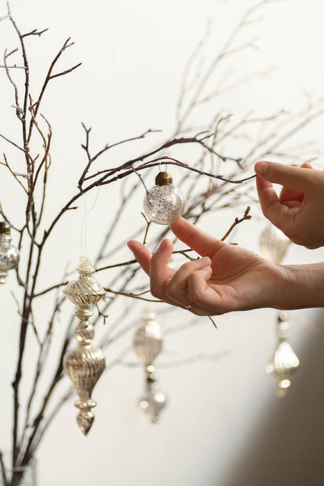 No.77 Silver Assort | ガラスオーナメント 17個セット