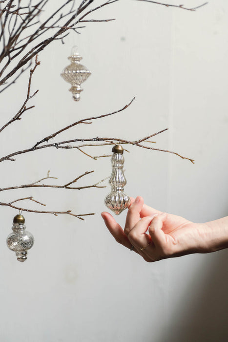 No.77 Silver Assort | ガラスオーナメント 17個セット