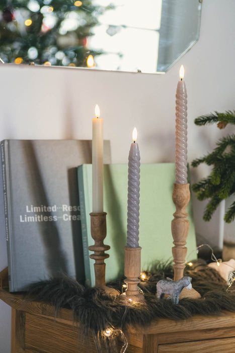 GLIM Twist Classic | LEDテーパーキャンドル 25cm