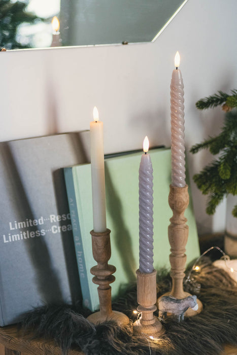 GLIM Twist Classic | LEDテーパーキャンドル 25cm