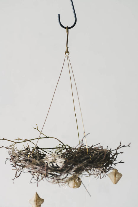 オーナメントが飾れるBRASSのデコレートフック