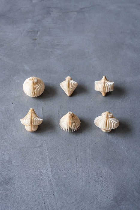 PAPIER petit H4cm | ペーパーオーナメント 6個入り