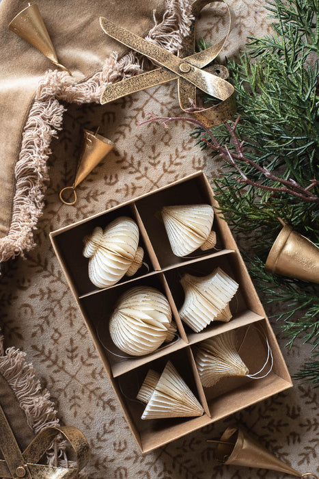 PAPIER petit H4cm | ペーパーオーナメント 6個入り