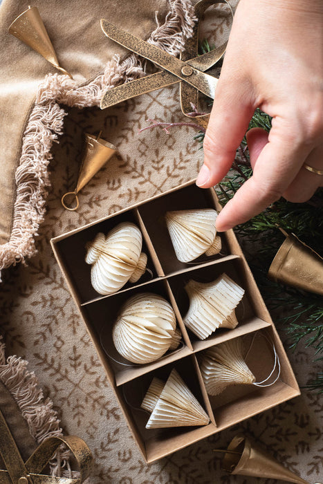 PAPIER petit H4cm | ペーパーオーナメント 6個入り