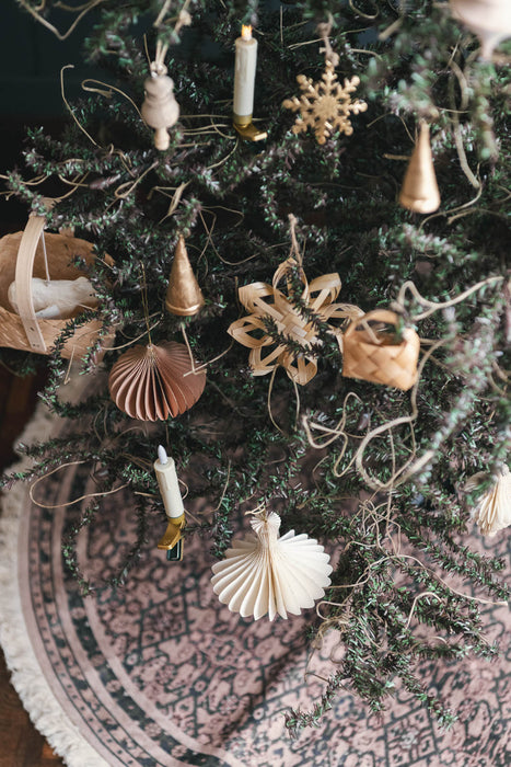 PAPIER winter sand H8-10cm | ペーパーオーナメント 6個入り