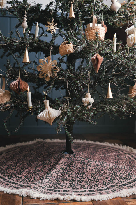 PAPIER winter sand H8-10cm | ペーパーオーナメント 6個入り