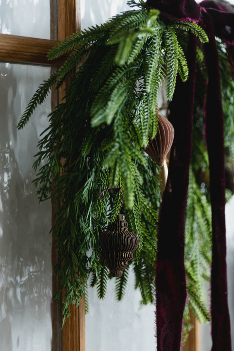 PAPIER rosy cocoa H6.5cm | ペーパーオーナメント 6個入り