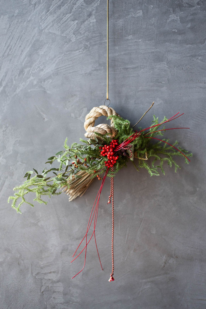 26.しめ縄リース ②2026 2way しめ縄リース→ナチュラルリース | 草花のある暮らし