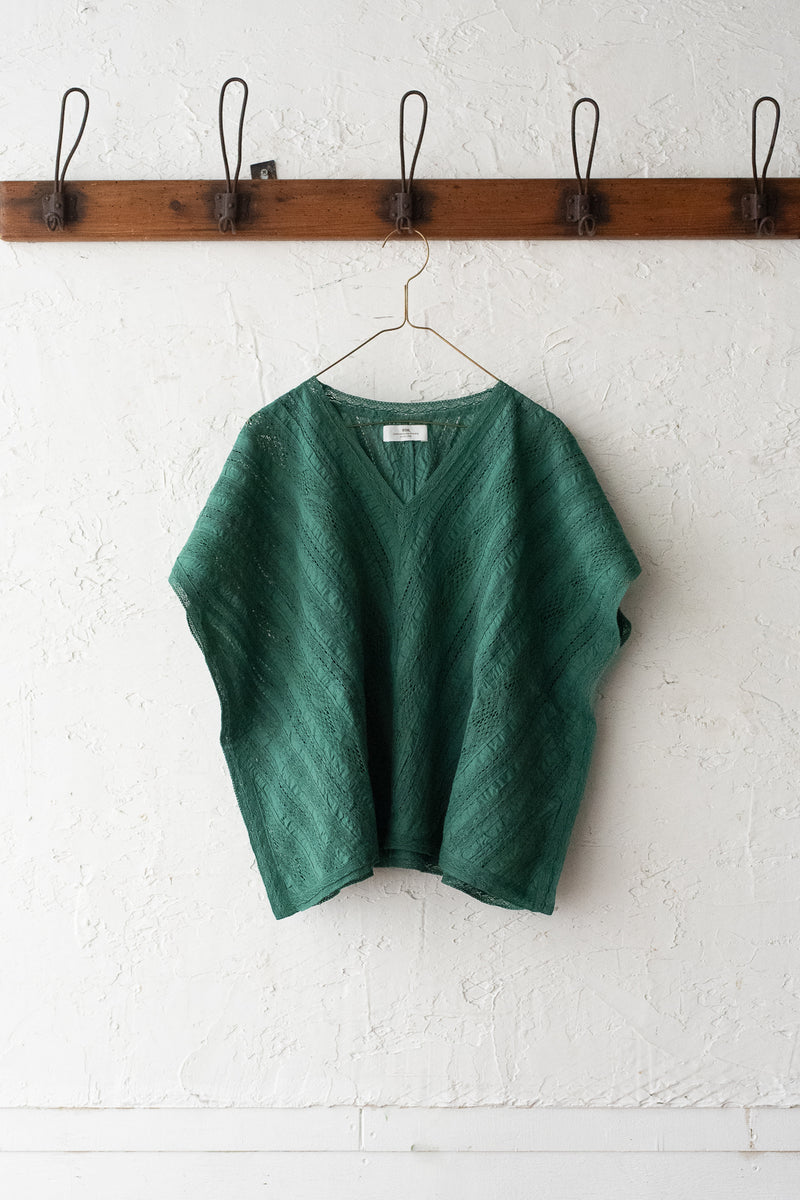 SOIL | VOILE LACE ALL LACE FRENCH SLEEVE PONCHO — ANTRY USE ONLY